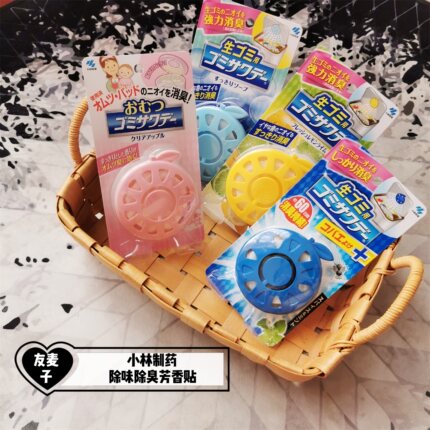日本小林制药粘贴式厨房垃圾桶用除味剂垃圾箱除臭芳香贴