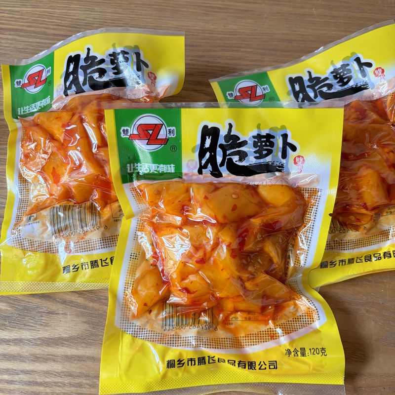 双利脆萝卜 辣寸金萝卜酱萝卜萝卜干 甜味早餐泡菜萝卜桐乡120g