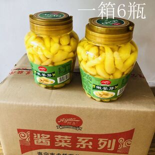阿高师傅牌嫩姜芽新鲜生姜泡仔姜姜笋老姜牙1000克瓶装6瓶