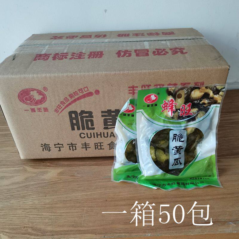 蜂旺牌脆瓜嫩脆瓜片酱菜酱瓜片脆黄瓜120g一碟丰味丰旺食品50包