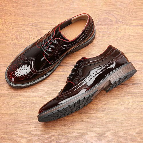 Men's Brogue Oxford Shoes Casual Leather Dress Shoe 休闲皮鞋
