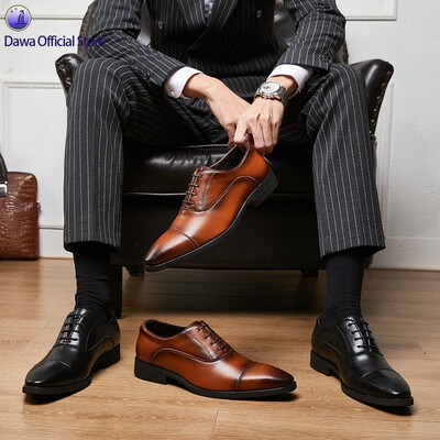 内增高商务男鞋正装软底牛津皮鞋
