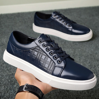 2024夏季男鞋韩版休闲皮鞋平跟