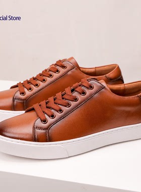 48 49 Plus Size Soft Sole Retro Leather Men's Business Shoes