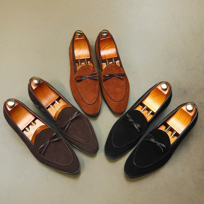 磨砂皮豆豆鞋男时尚简约潮鞋