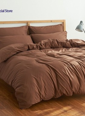 WASHED COTTON DUVET COVER BED SHEETS SET BED SHEET BEDDINGS