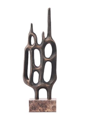 中古风老钱风金属铸造几何创意雕塑摆件样板家售楼处少众装饰品