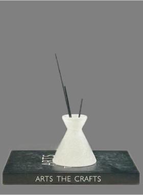 新中式天然西班牙云石储物罐装饰品样板间售楼处石材香薰创意摆设