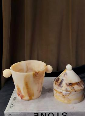 中古风复古风印度进口冰桶装饰品摆设样板间售楼处创意首饰盒摆设