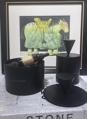 现代极简意式风暴之眼火山石扩香器样板间茶几香薰蜡烛装饰品摆设