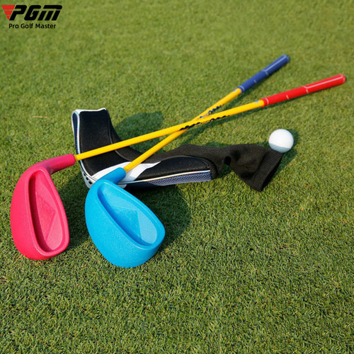 PGM儿童高尔夫球杆男童女童铁杆初学幼儿园练习杆塑胶超大打击面