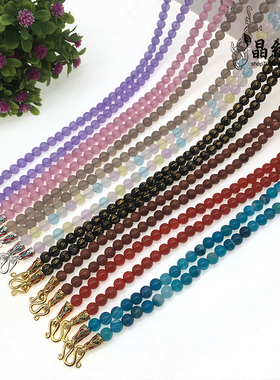 泰国佛牌挂绳水晶珠子玛瑙毛衣链