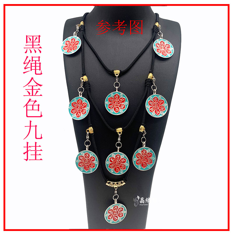 泰国黑绳皮绳佛牌链子手工编织可调节长短单双三四挂项链挂链 绳
