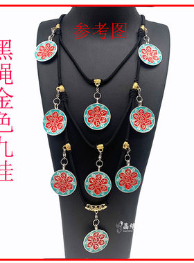 泰国黑绳皮绳佛牌链子手工编织可调节长短单双三四挂项链挂链 绳