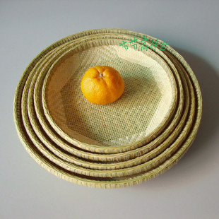 竹编精品果篮 果盘 果盆 手工 竹制品 纳物篮 水果篮