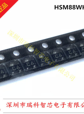 HSM88WKTL SOT23 丝印C4 用于检测器和混频器肖特基二极管 可直拍