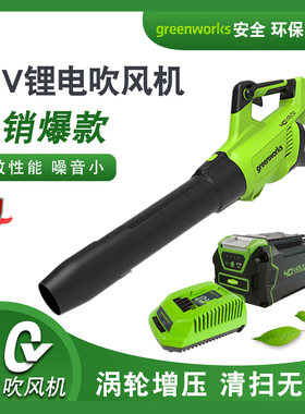 格力博greenworks40V锂电电动吹风机家用便携手提式吹尘吹吸机