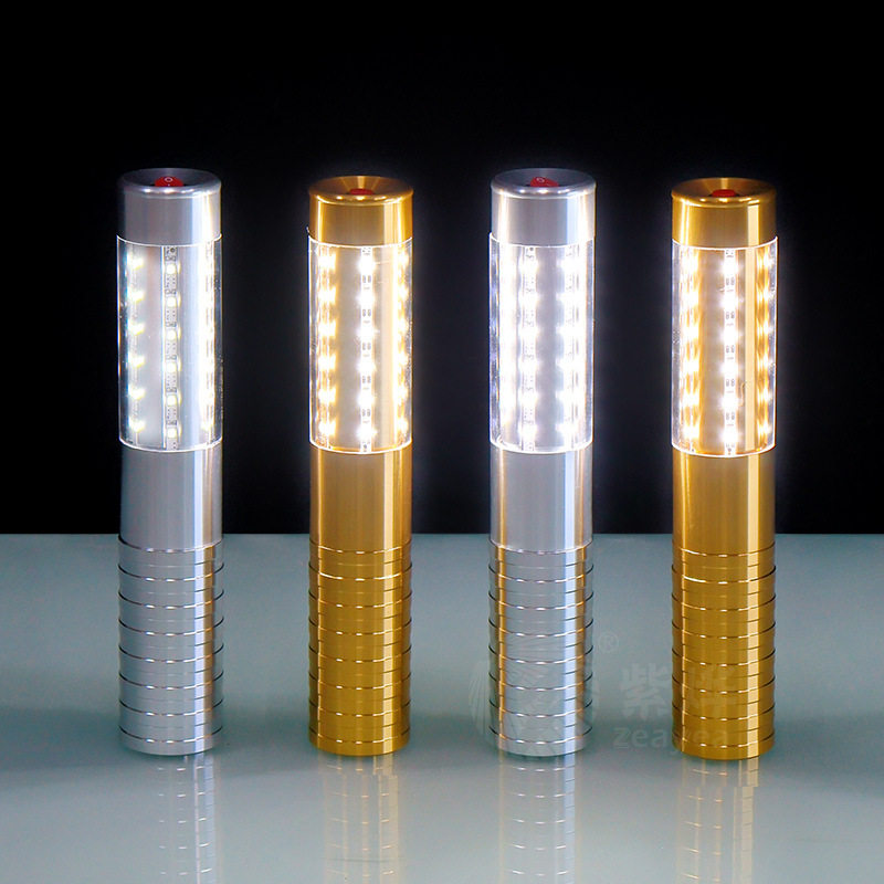 香槟闪光棒酒吧LED充电爆闪跑马灯洋酒装饰皇冠帽高出酒帽酒头