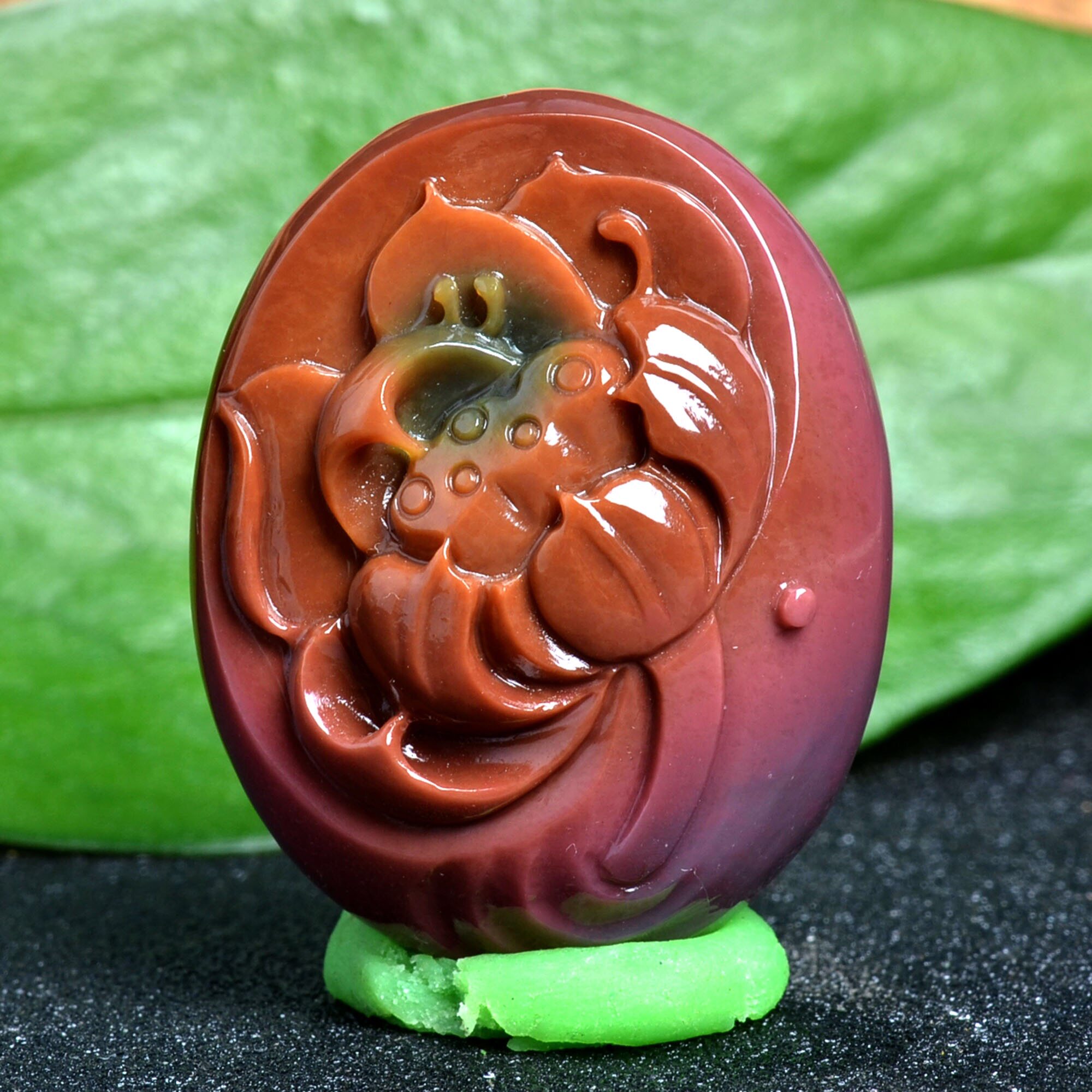 正品精品货纯天然七彩盐源玛瑙俏色荷花吊坠莲子莲藕挂件好事连连