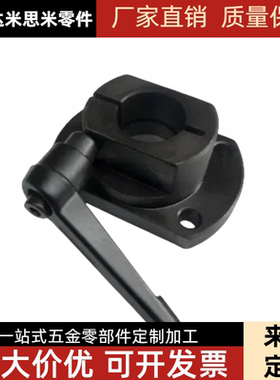 梯形丝杠防转动固定件MTQDB/MTQDM/MTQAB/MTQAM把手锁紧切边法兰