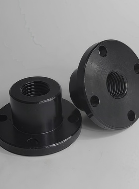 螺丝座 圆法兰型BRBR 内牙导向轴支座内螺纹光轴支撑座内螺纹法兰