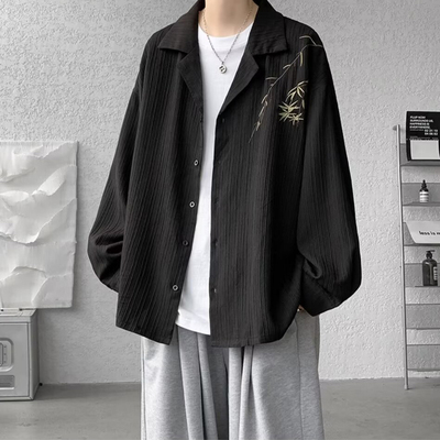 冰丝古巴领衬衫长袖短袖