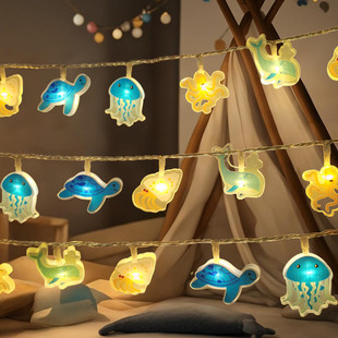 LED亚克力小彩灯串灯电池款儿童房间装饰氛围灯少女卧室生日布置