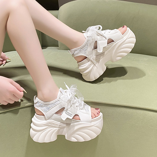 厚底运动老爹凉鞋女2025