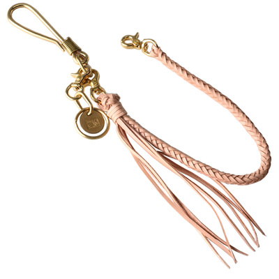 真皮8股钱包财布腰链皮绳