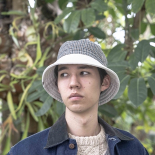 官方代理日本DECHO手工纯棉9-5AD25可水洗户外出游休闲男女帽子