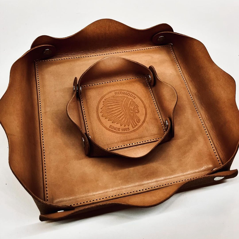 REDMOON收纳盘皮盘加厚压印