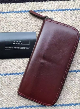 官方代理日本REDMOON红月LP2000-RMP牛皮真皮商务长款钱包财布