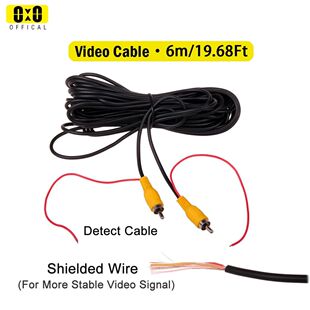 6m Video Cable For Car Rear View Camera Universal RCA 6 Mete