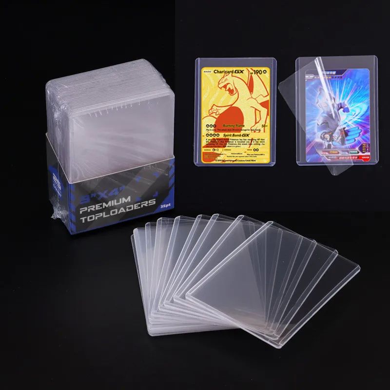 Pokemon Card Sleeves 100 Counts Transparent Playing Games VM