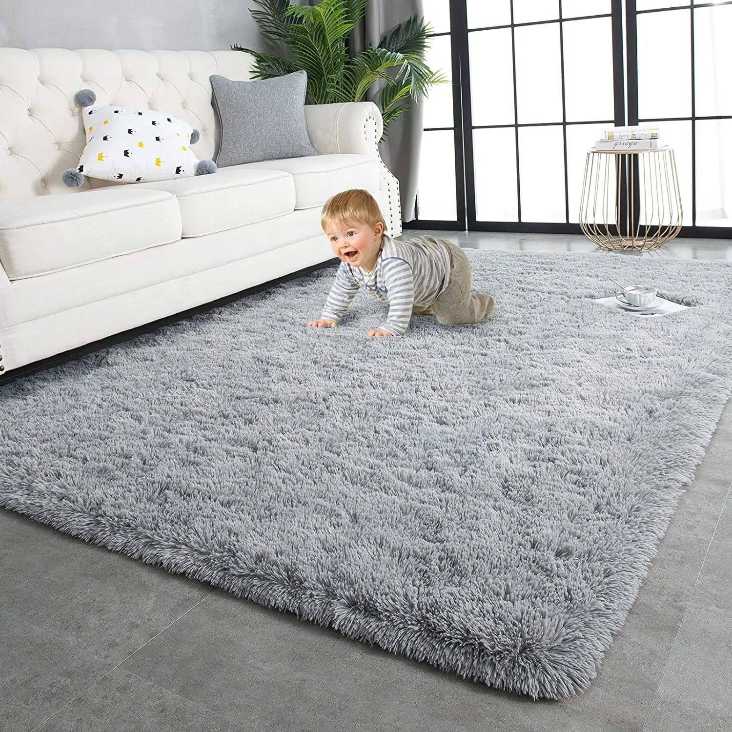Plush Carpets Fluffy Ultra Soft Indoor Modern Area Rugs Livi