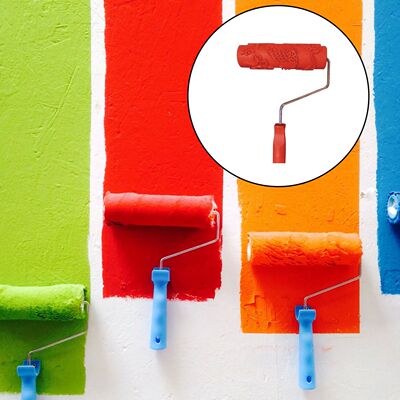 7-inch Painting Roller Wall Decoration Empaistic Wooden Grai