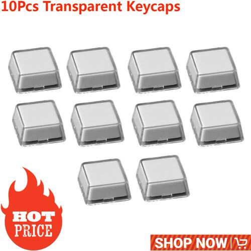 10Pcs Transparent Keycaps Double-layer Keycaps Removable Pap