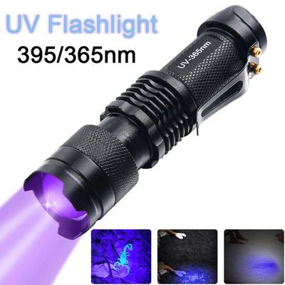Ultra Violet LED Flashlight Blacklight Light 395/365 nM Insp