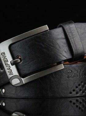 New Genuine Leather Men's Belt Luxury High Quality Classic B