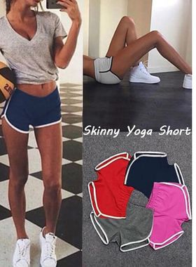 Sports Shorts Gym Jogging Running Shorts Women High Waist Li