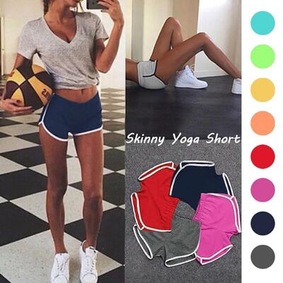 Sports Shorts Gym Jogging Running Shorts Women High Waist Li