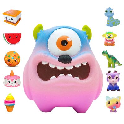 Kawaii Squishy Cheese Chocolate Biscuits Fidget Toys Cute Sl