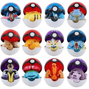 12 Styles Pokemon Figures Toys Variant Ball Model Pikachu Lu
