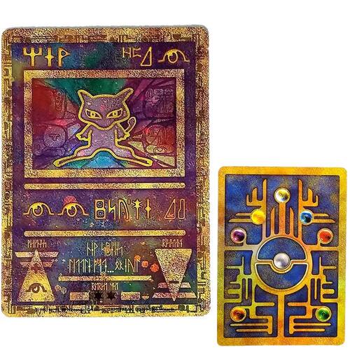 Anime Pokemon Ancient Weries Gold Cards Collection Card - An