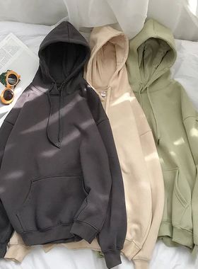 Privathinker Woman's Sweatshirts Solid Drop Shoulder Korean