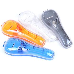 1 PCS Portable Men's Razor Blades Holder Box Portable Blue T