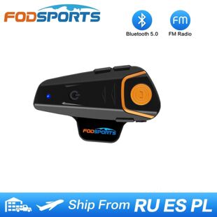Fodsports BT-S2 Pro Motorcycle Helmet Headset Intercom Water