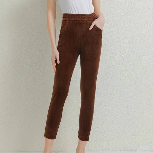 Plush Thick Casual Pants Women's Corduroy Warm Pants Autumn