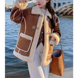 Fleece Autumn Warm Faux Women 2023 Winter Coat Fur MODA