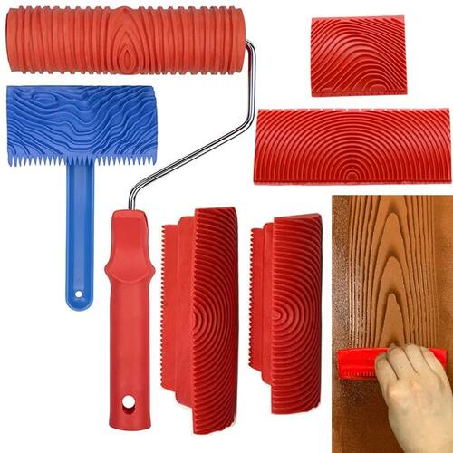 Wood Grain Tool Set, 6Pcs 7 Inch Graining Painting Tool Wood